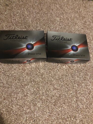 New Titleist 24 Pack (2 Dozen) Pro V1x Balls