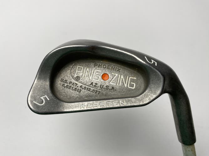 Ping Zing Single 5 Iron Orange Dot 2* Flat Aldila Karsten 101 Regular RH