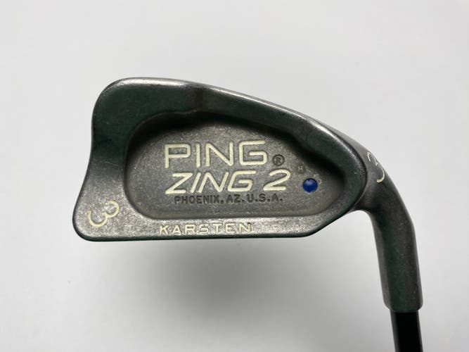 Ping Zing 2 Single 3 Iron Blue Dot 1* Up Karsten 101 Regular Graphite Mens RH