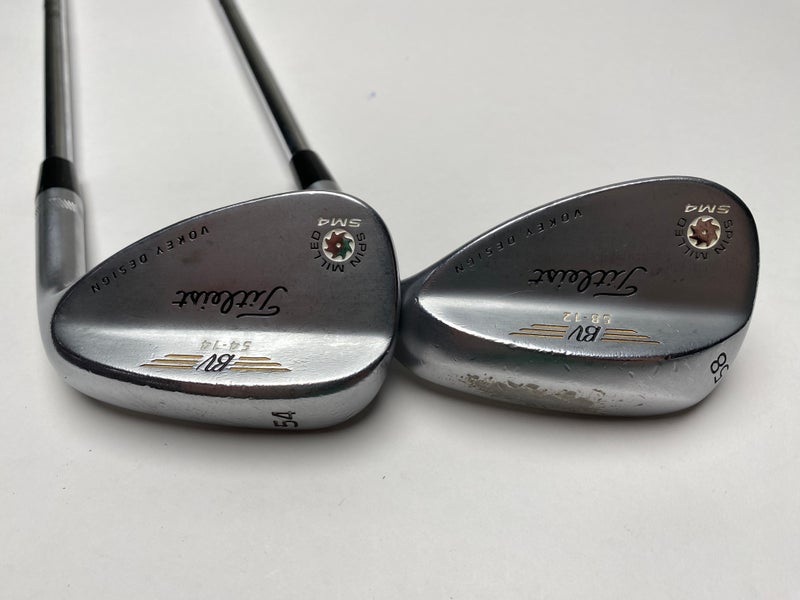 Titleist Vokey Spin Milled SM4 Chrome Wedge Set 54* 14 | 58* 12 DG S200 Stiff RH