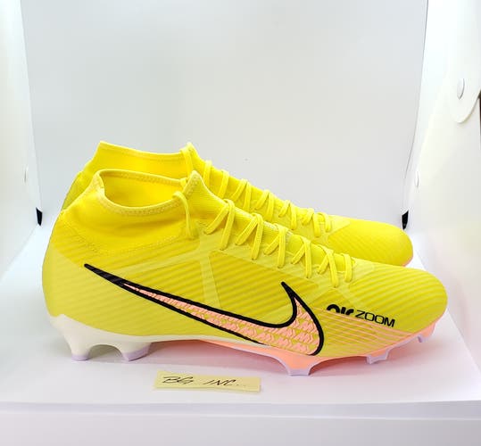 Nike Zoom Superfly 9 Academy FG Soccer Cleats Men's Size 13 Yellow DJ5625-780
