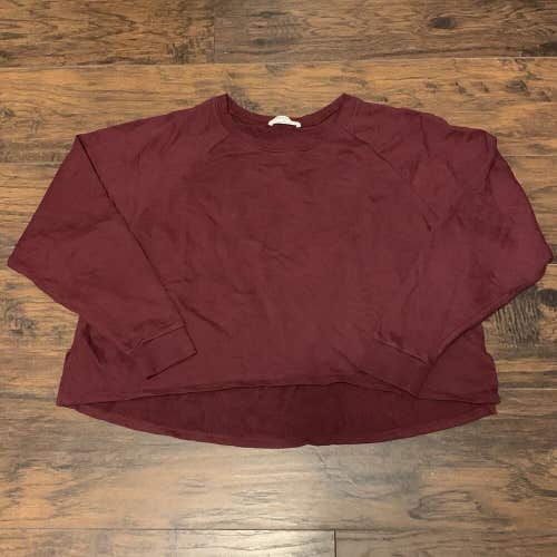Zenana Outfitters Maroon Oversized Sweater Pullover Top Womens Size XL