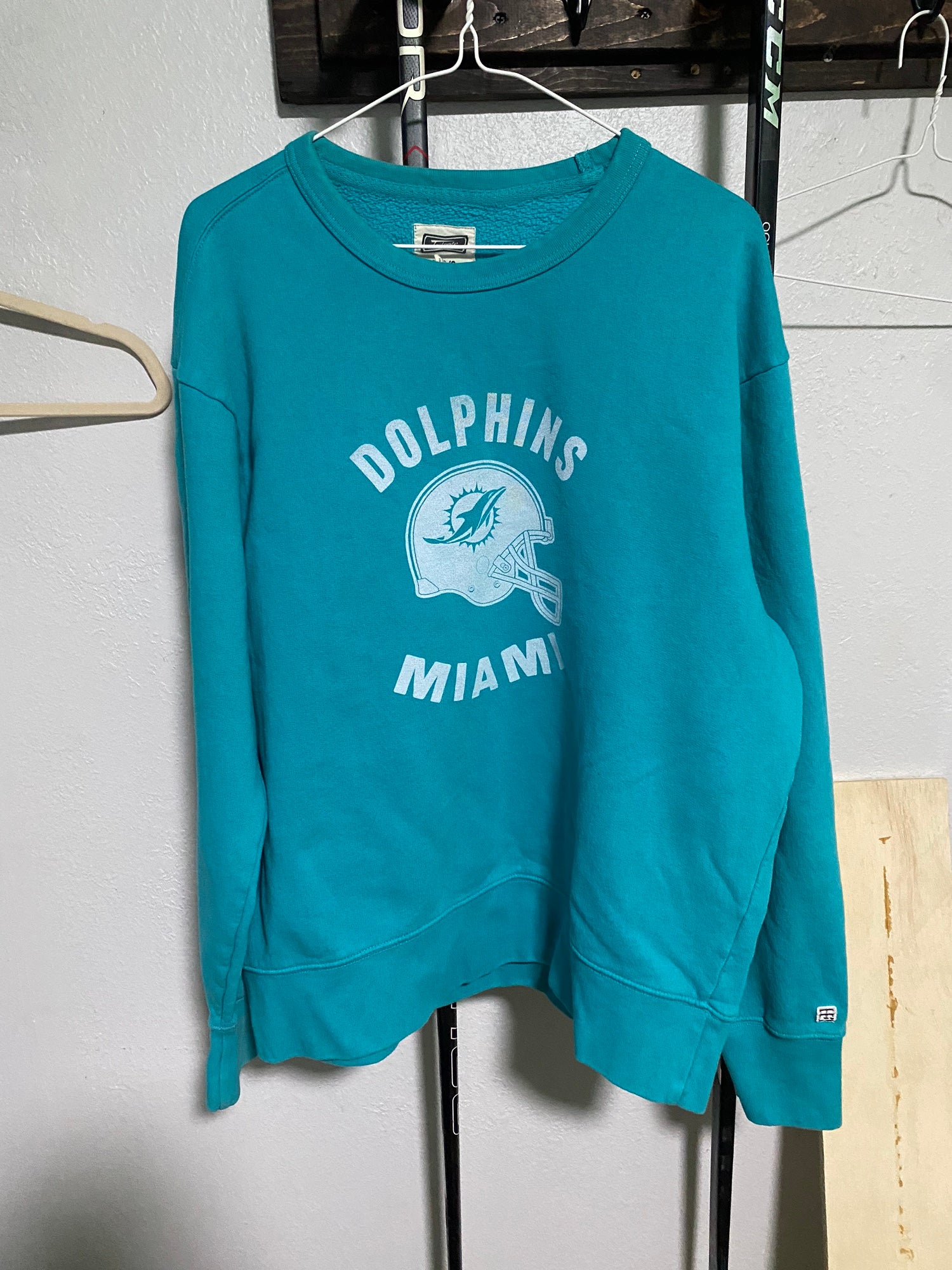 Vintage - Men - Champion Miami Dolphins Crewneck - Teal