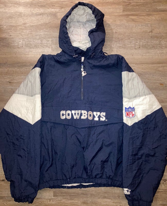 RARE Mens Reebok Dallas Cowboys Full Zip Hoodie Jacket Coat Medium