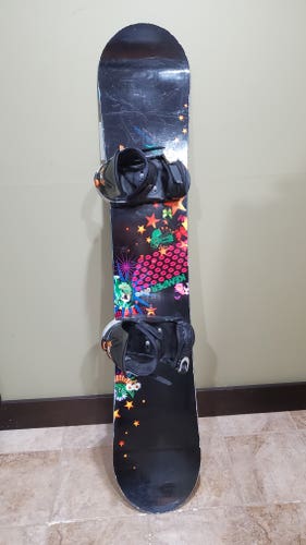 Used Men's Kemper Diva Snowboard All Mountain With Bindings True Twin
