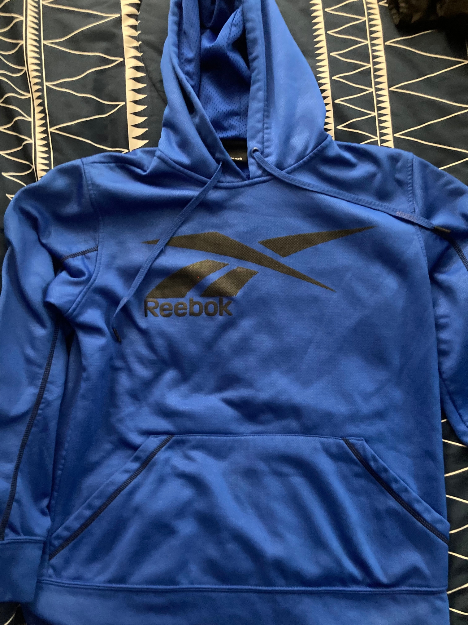 Blue Used Men's Medium/Large Reebok Sweatshirt
