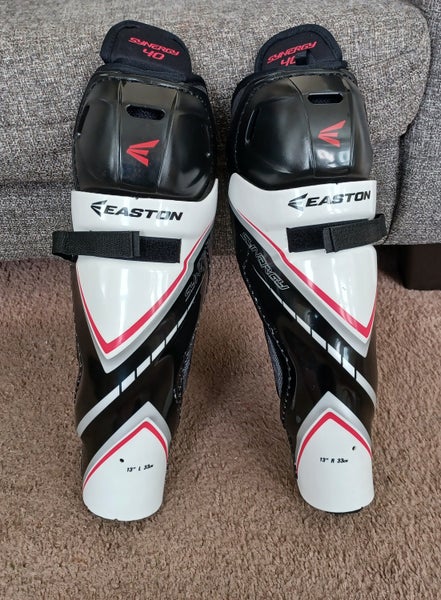 Used Easton Synergy 40 Shin Pads