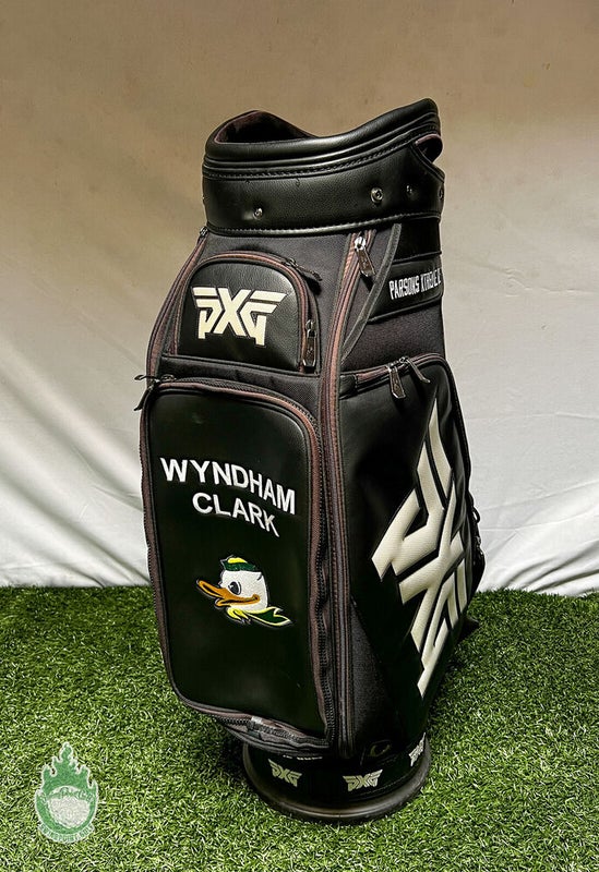 Used White Vessel Golf Staff Bag Embroidered Alex Cejka No Strap/Rainhood  6-way · SwingPoint Golf®