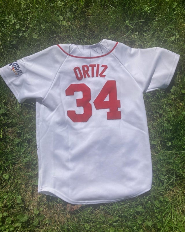 David Ortiz Boston Red Sox 2007 World Series jersey youth medium