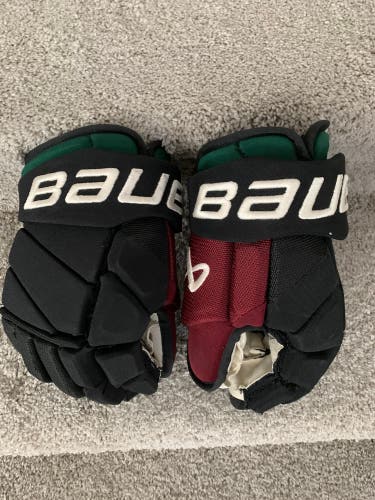 Bauer Vapor Hyperlite Coyotes Pro Stock Hockey Gloves 14