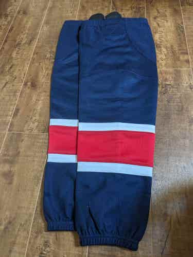 Intermediate 26" hockey socks in  Regina Pats Navy white red blue Connor Bedard
