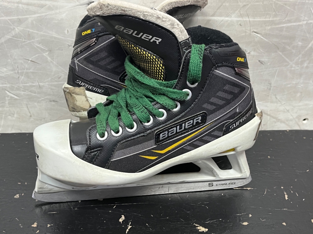 Used Bauer Regular Width  Size 4 Supreme One.7 Hockey Goalie Skates