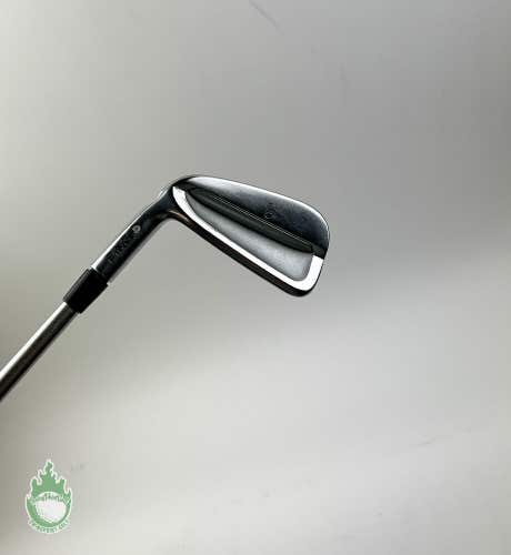 Used LEFT HANDED Ping White Dot iBlade 5 Iron X-Stiff Flex Steel Golf Club
