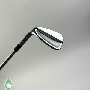 Used LEFT HAND Ping White Dot iBlade Pitching Wedge X-Stiff Steel Golf Club