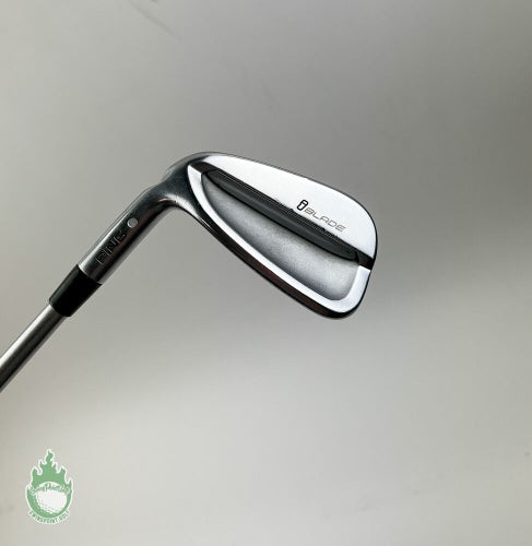 Used LEFT HANDED Ping White Dot iBlade 9 Iron X-Stiff Flex Steel Golf Club