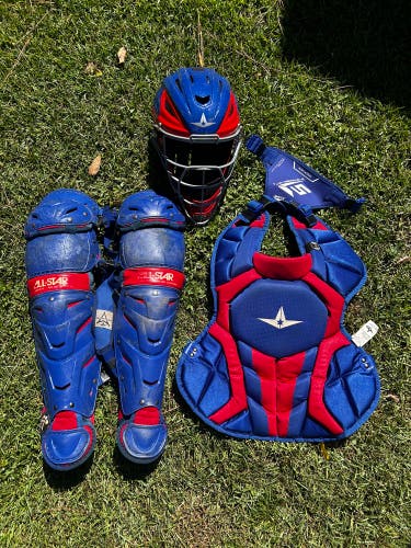 All Star System 7 Axis Catcher's Set Size Youth 9-12