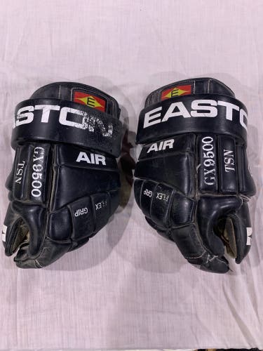 Used Easton Air GX 9500 Gloves 14-1/2” TSN Black