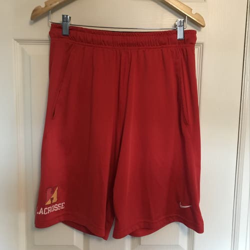 Red Men's Nike Dri-Fit Shorts (Medium)