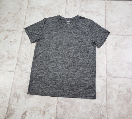 Athletic Activewear Grey Marle Short Sleeve T Shirt Size L Zone Pro