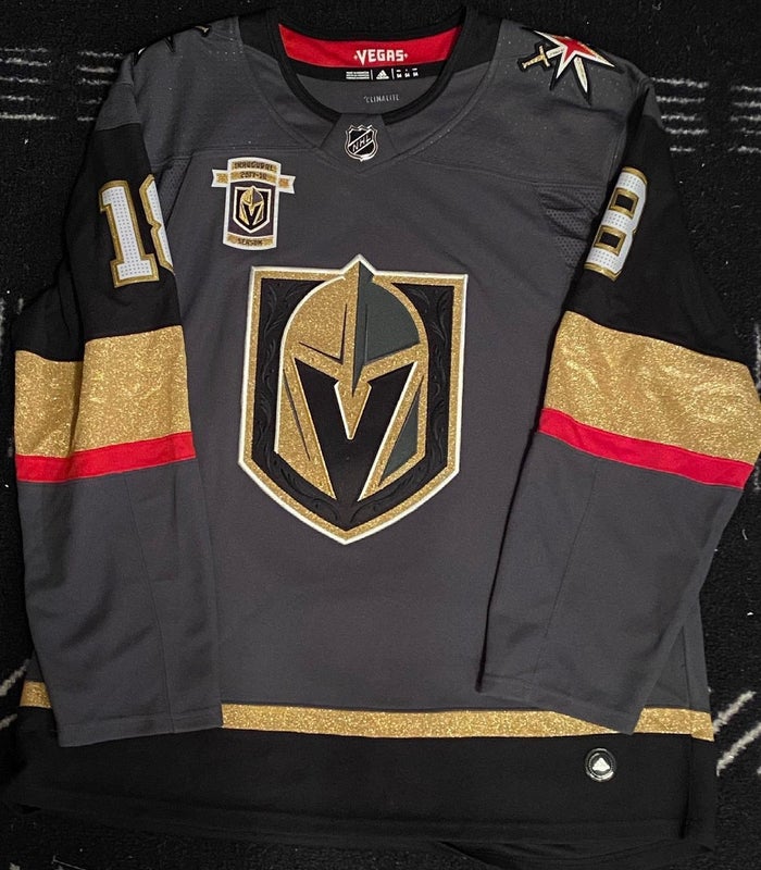 Monkeysports Vegas Golden Knights Uncrested Adult Hockey Jersey in Charcoal Size XX-Large