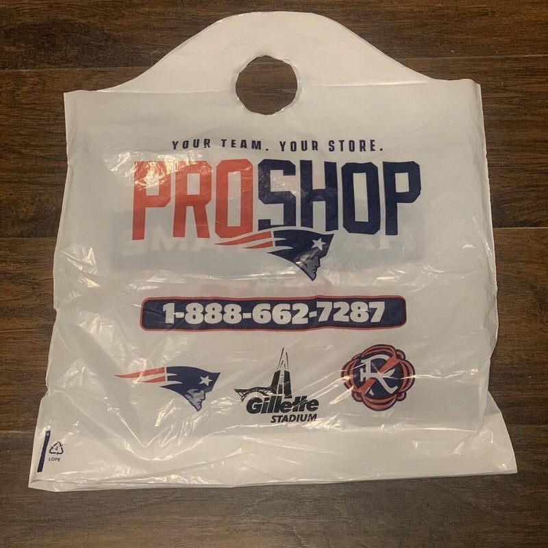 New England Patriots Revolution Patriots Pro Shop Hall of Fame Plastic Bag