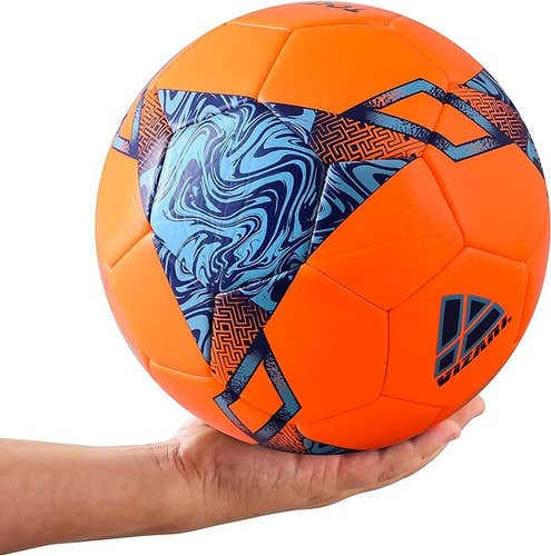 Vizari 'Toledo' Soccer Ball for Kids and Adults | Orange / Blue Size 3 | VZBL91795-3