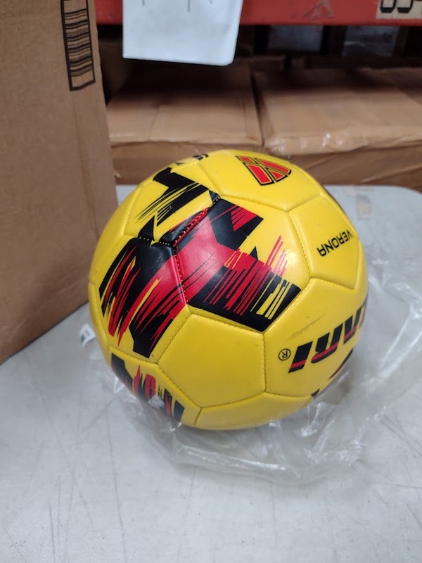 Vizari 'Verona' Soccer Ball | Yellow / Black / Red Size 4, VZBL91767-4