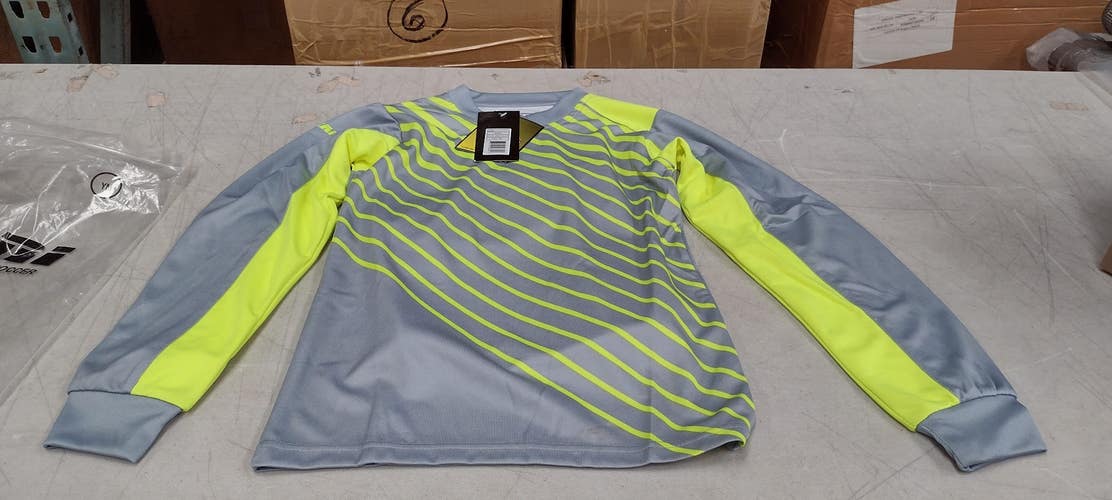 Vizari Men's Arroyo GK Goalkeeper Jersey | Grey / Yellow Size XL | VZAP90030A-AXL