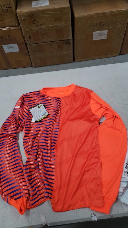 Vizari Arroyo Goalkeeper Jersey, Neon Orange/Navy, Adult Small