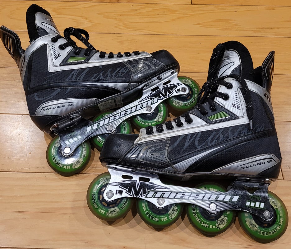 Mission Soldier SE Size 10D Inline Roller Hockey Skates