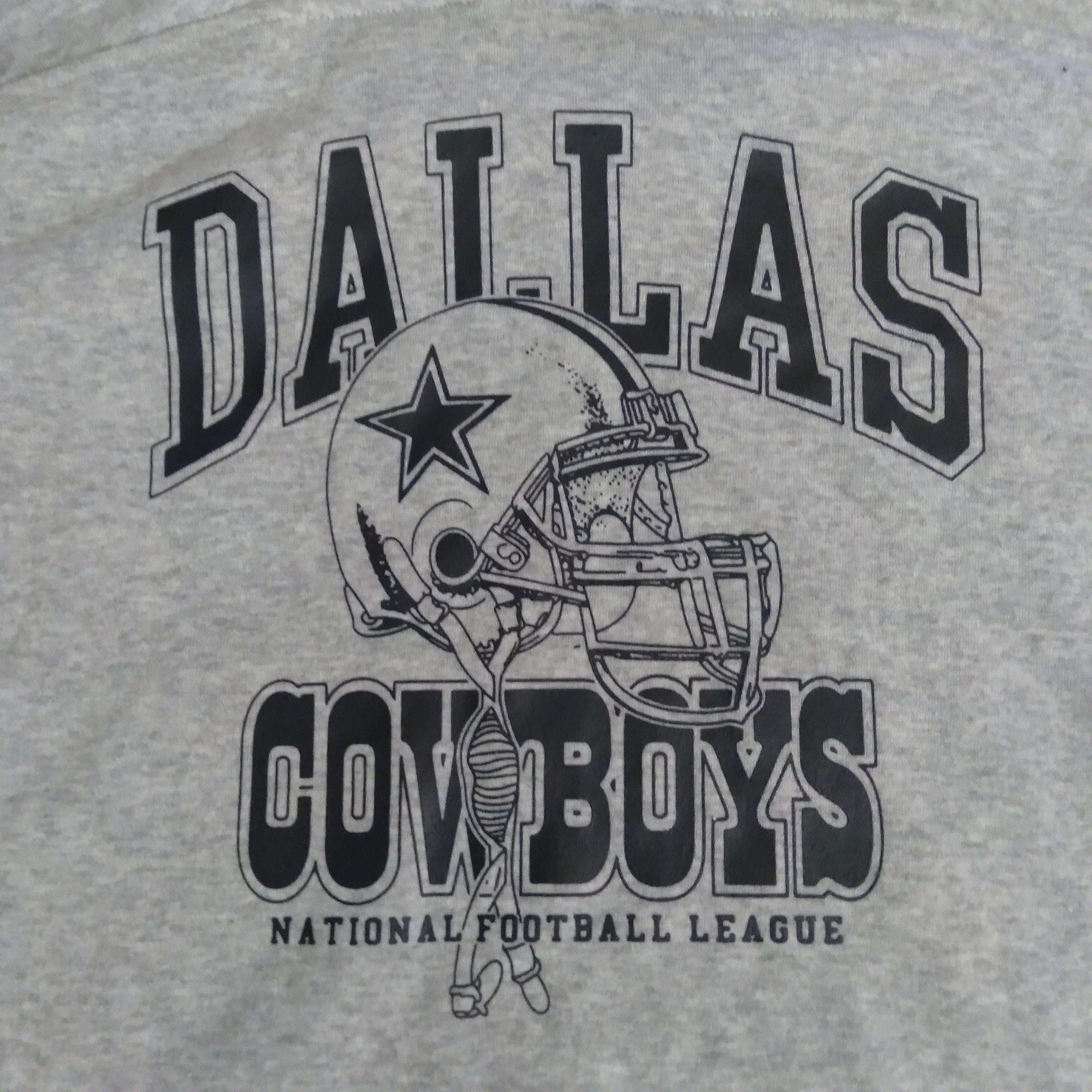 Chicyea NFL Dallas Cowboys Mens Pullover Gray Fleece Sweatshirt Sz Large