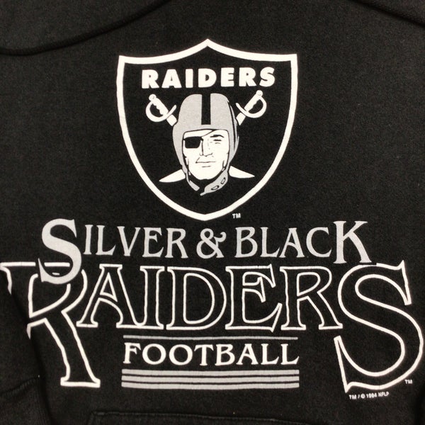 1994 Raiders vintage NFL hoodie. Tagged as a large