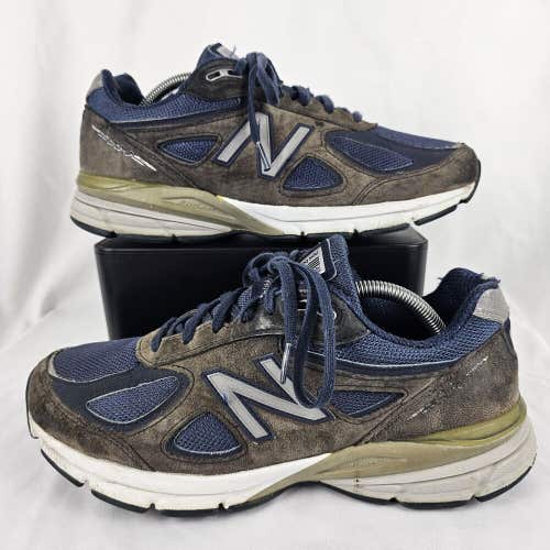 New Balance 990v4 Navy Blue Made In USA Running Shoes M990NV4 Men's Size 9 2E