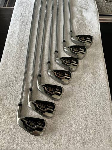 Used Men's Cobra Right Handed S2 Iron Set Regular Flex Steel Shaft