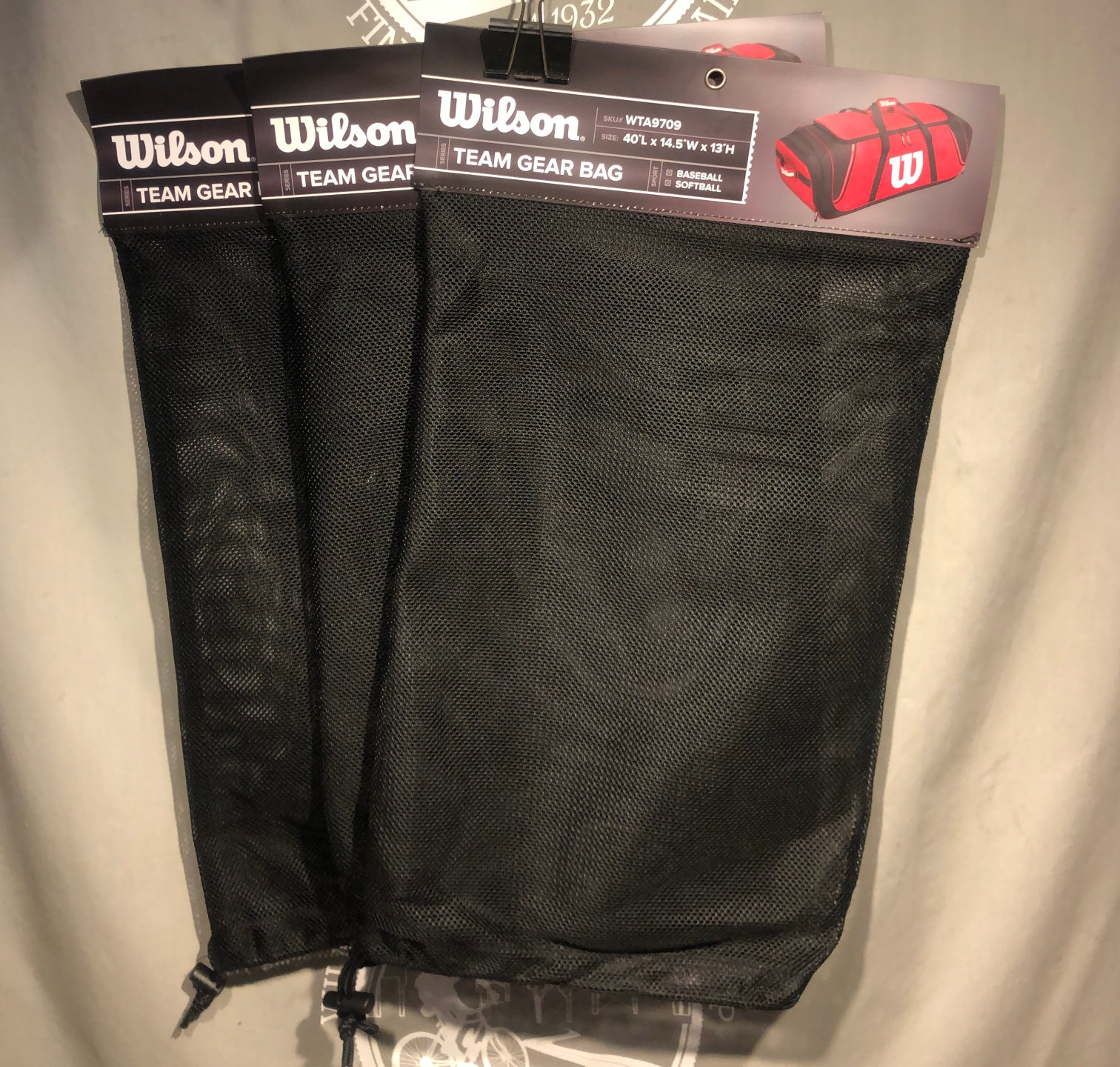 New Wilson Mesh Gear Bag 20" x 13"