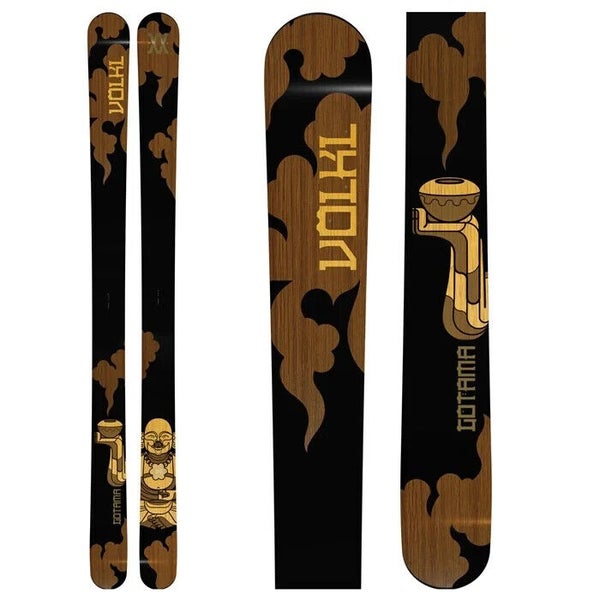Volkl Gotama 178 cm DEMO Expert Freeride Rocker Skis w/ Salomon STH 14 Bindings