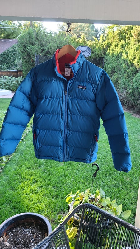 Blue Used Boys Extra Large (14) Patagonia Down Puffer Jacket