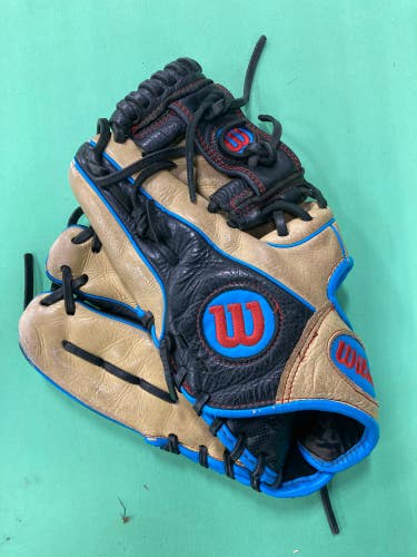 Used Wilson A500 Left Hand Throw Infield Baseball Glove 11.5"