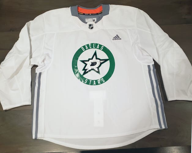 New Size 56 Men's Adidas Dallas Stars White Practice Jersey