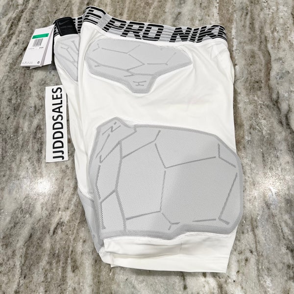 Nike Pro Hyperstrong 5 Padded Compression Shorts White AQ0751-100