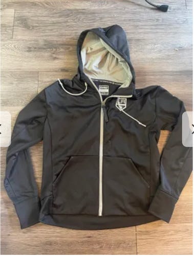 LA Kings Grey Adult Mens Small Zip Hoodie and women’s large black hoodie