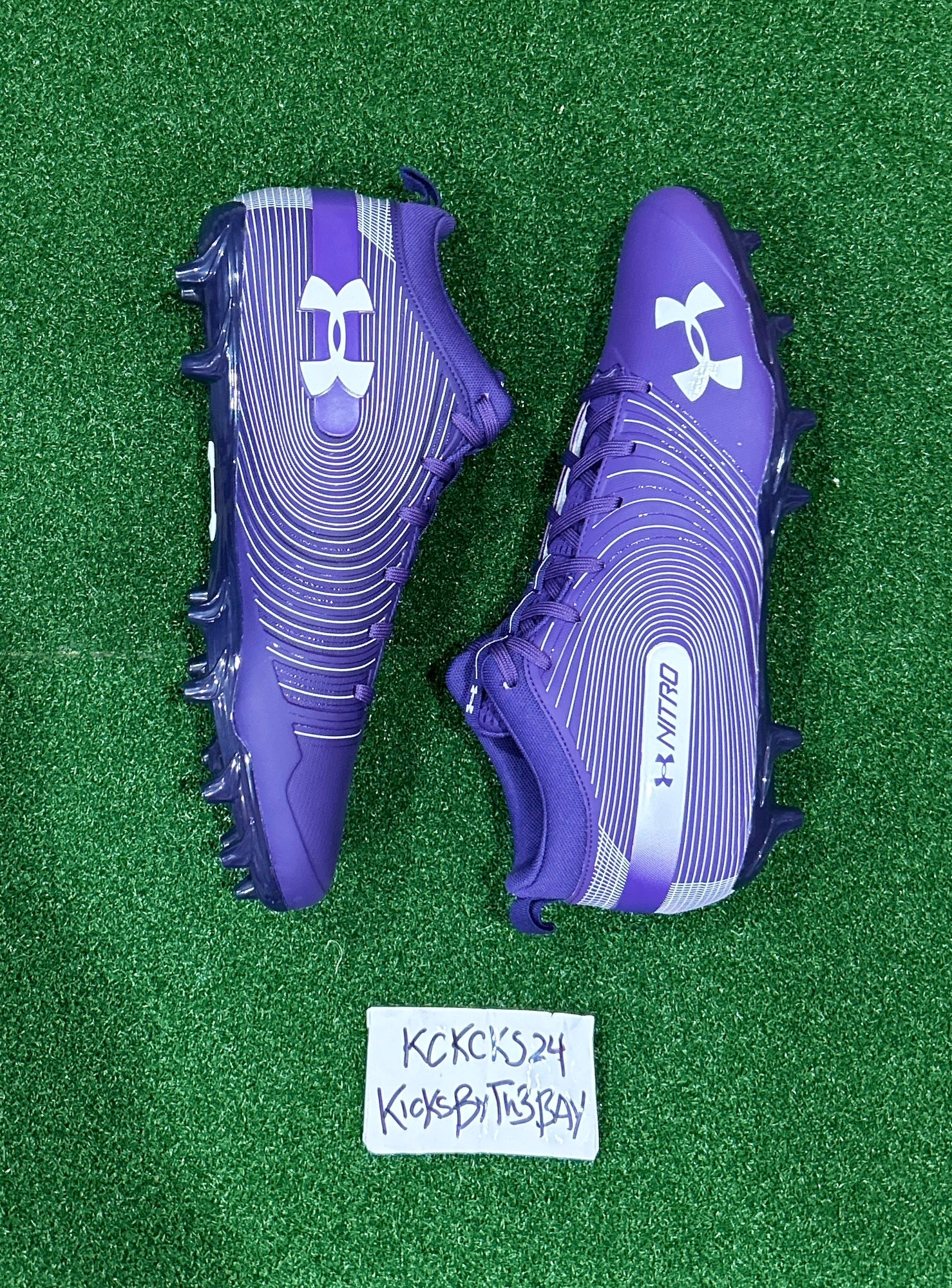 cheap purple football cleats