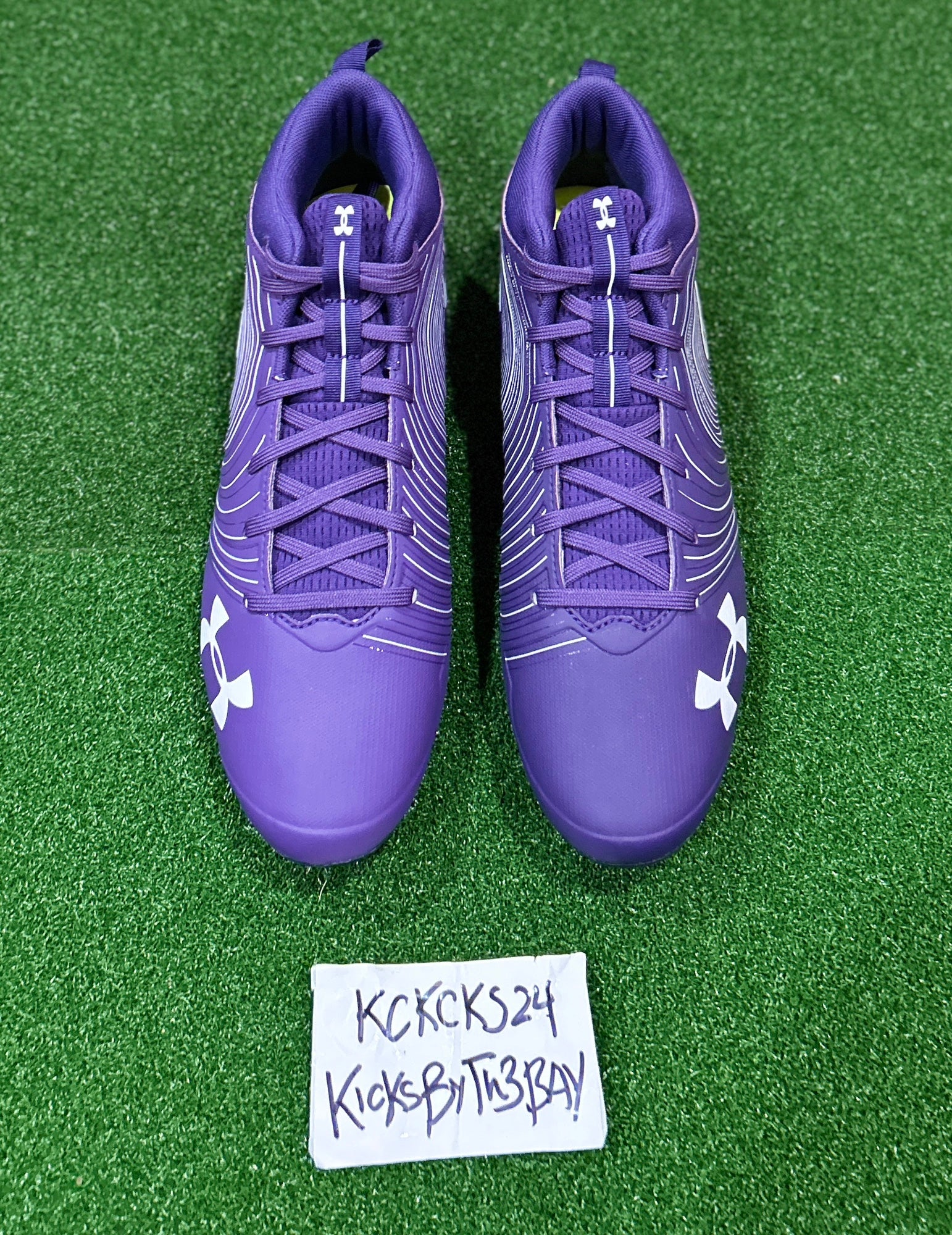 Under Armour UA Nitro Football Cleats 3021066-603 Red White Metallic Size 13 NFL 2883879ad6deae02_original.jpeg main image 4