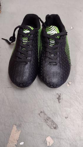 Vizari Kids Stealth FG Outdoor Firm Ground Soccer Shoes | Black/Green Size 3.5 | VZSE90009J-3.5