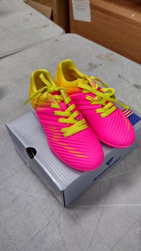 Vizari Kids Liga in Indoor Soccer Shoes | Pink/Yellow Size 12.5 | VZSE90062Y-12.5