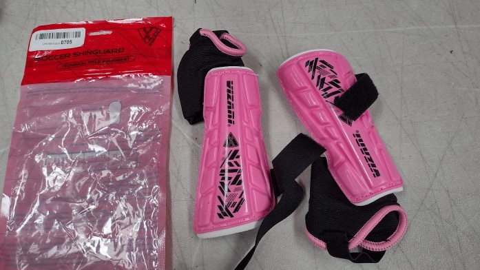 Vizari Malaga Soccer Shin Guards | Pink Size XSmall | VZSG70084-XS