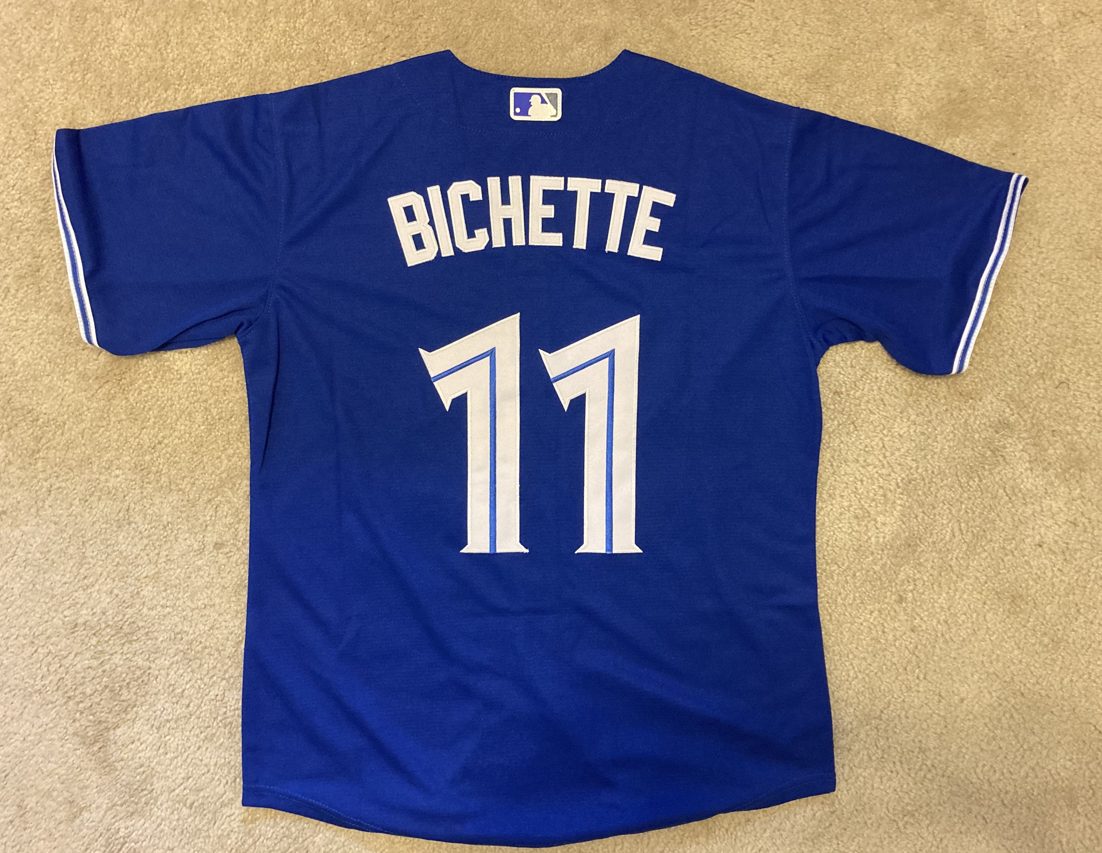 Nike MLB Toronto Blue Jays (Bo Bichette) Men's Replica Baseball Jersey