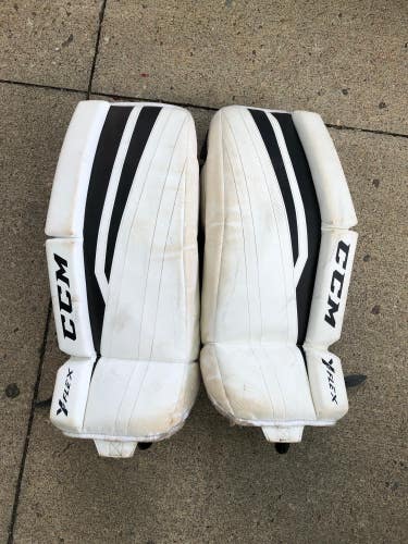 Used 22" CCM Y-Flex Goalie Leg Pads