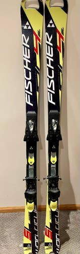 Fischer 150 cm Racing RC4 SL Race Skis R9 With Fischer RC4 Bindings Max Din 13 [USED]