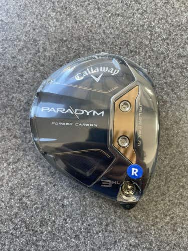 Callaway Paradym 3 Wood HL 16.5 Degrees Head Only Right Handed NEW